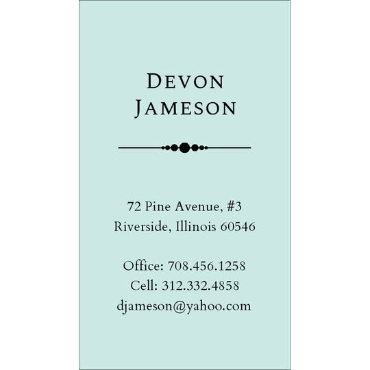 Jameson Business Cards - Raised Ink